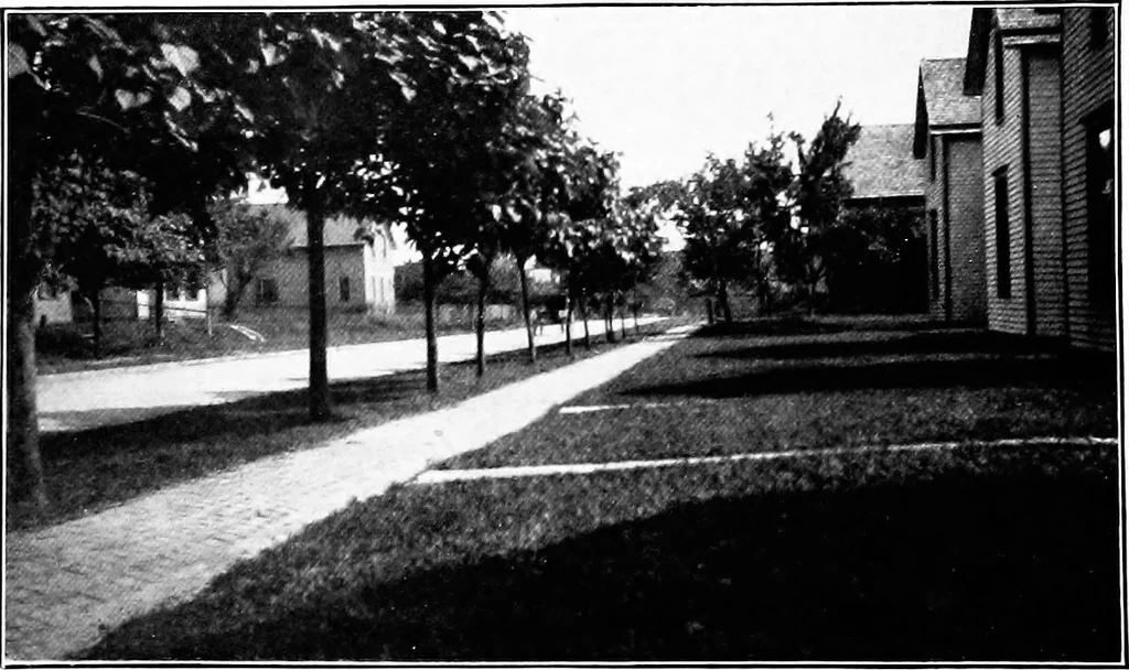 An illustration from Report of Charles Mulford Robinson for Fort Wayne Civic Improvement Association, 1910, leaf 73