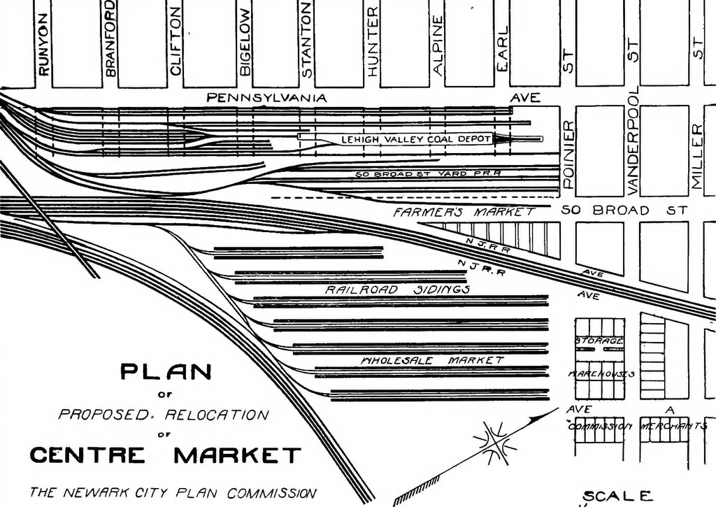 An illustration from City planning for Newark. The City plan commission, Newark, New Jersey, 1913, leaf 136