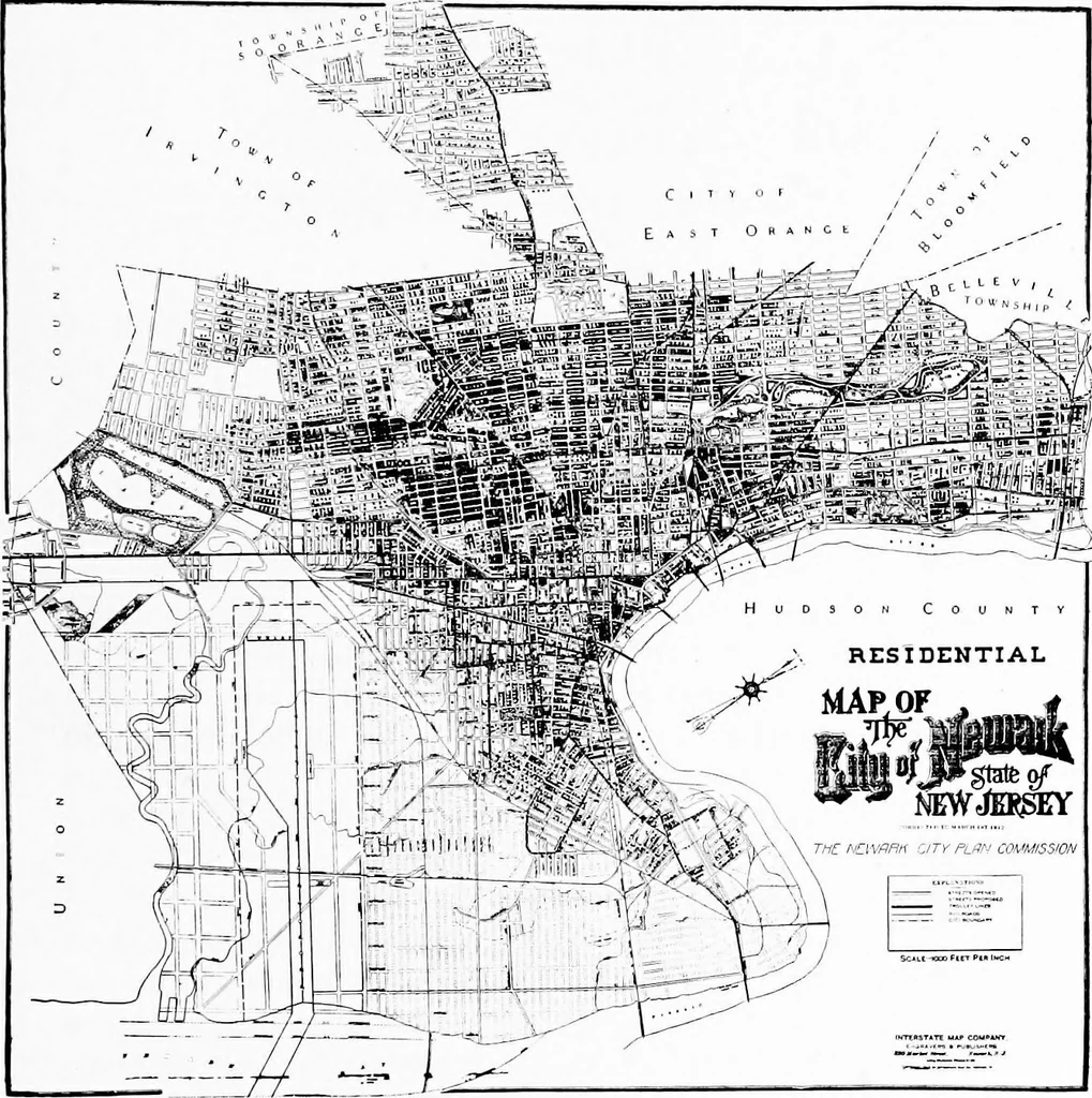 An illustration from City planning for Newark. The City plan commission, Newark, New Jersey, 1913, leaf 142