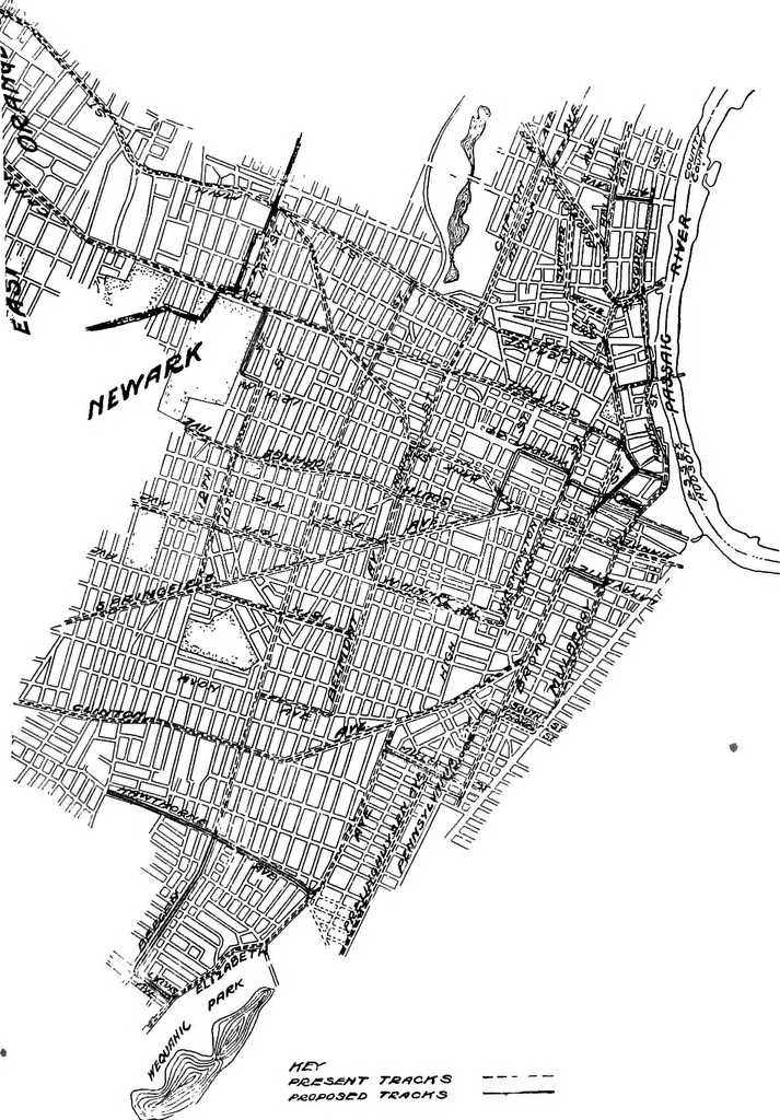 An illustration from City planning for Newark. The City plan commission, Newark, New Jersey, 1913, leaf 157