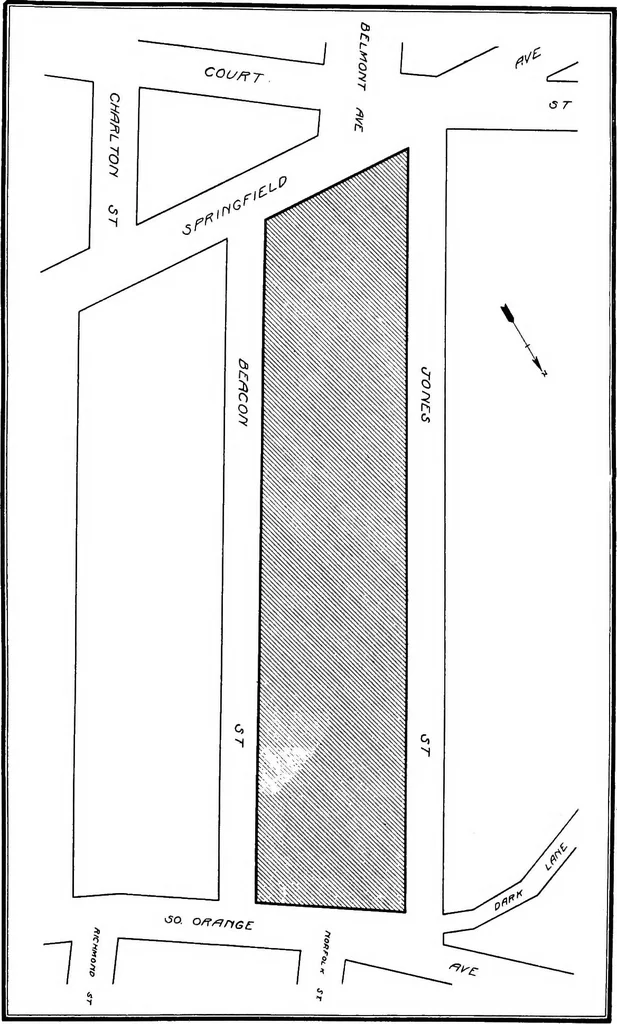 An illustration from City planning for Newark. The City plan commission, Newark, New Jersey, 1913, leaf 66