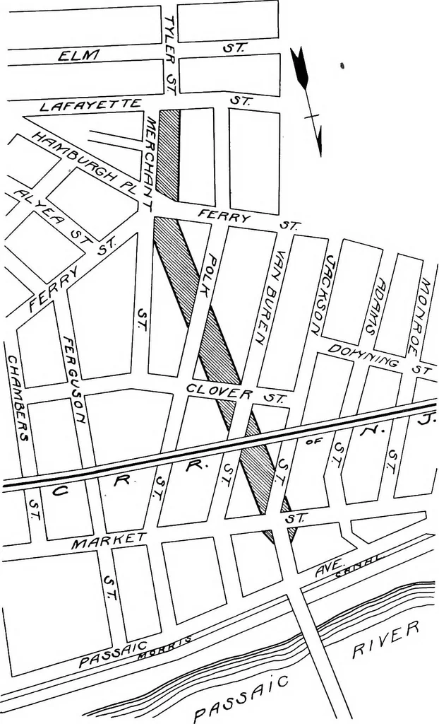An illustration from City planning for Newark. The City plan commission, Newark, New Jersey, 1913, leaf 74