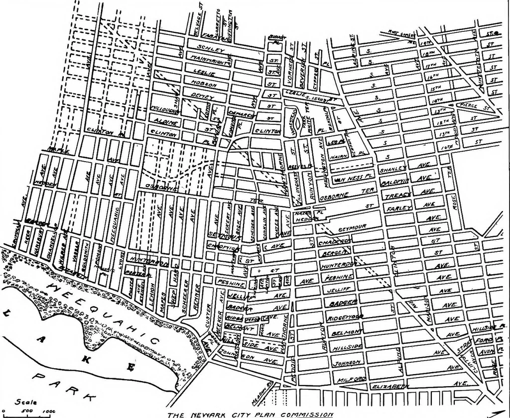 An illustration from City planning for Newark. The City plan commission, Newark, New Jersey, 1913, leaf 78