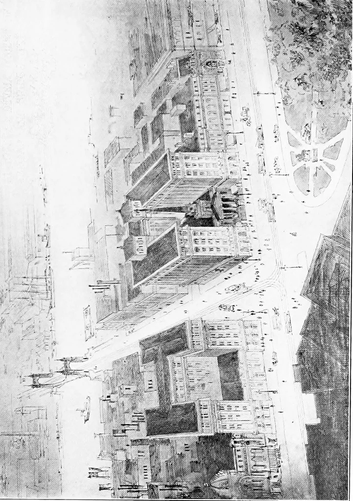 An illustration from City planning for Newark. The City plan commission, Newark, New Jersey, 1913, leaf 88