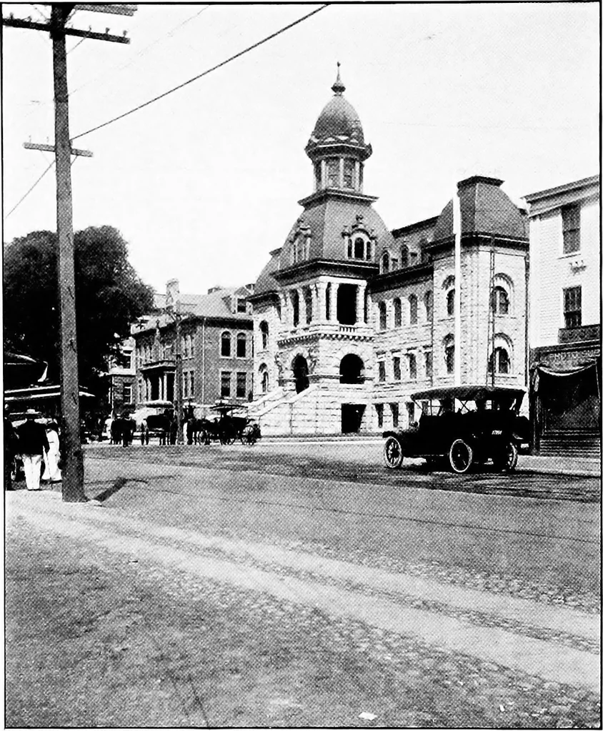 An illustration from Proposed improvements for Newport;, 1913, leaf 23