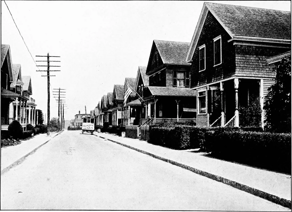 An illustration from Proposed improvements for Newport;, 1913, leaf 29