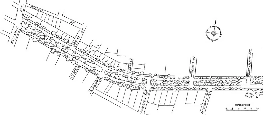 An illustration from Proposed improvements for Newport;, 1913, leaf 59