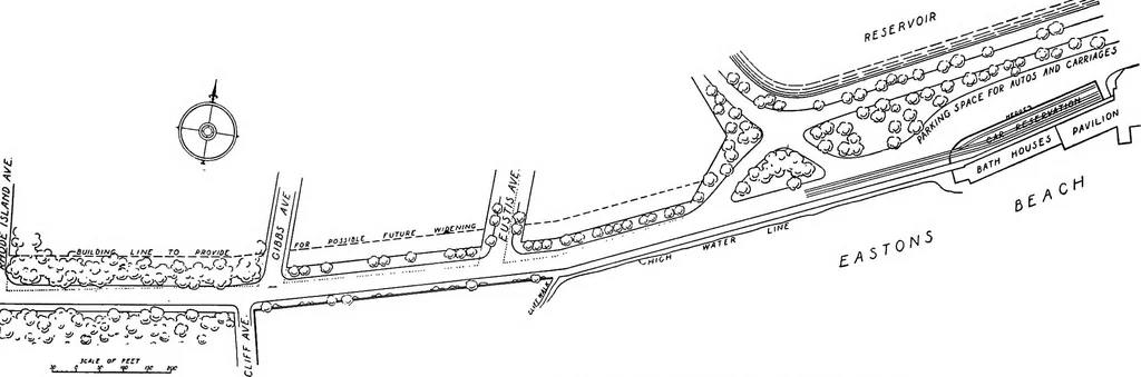 An illustration from Proposed improvements for Newport;, 1913, leaf 60