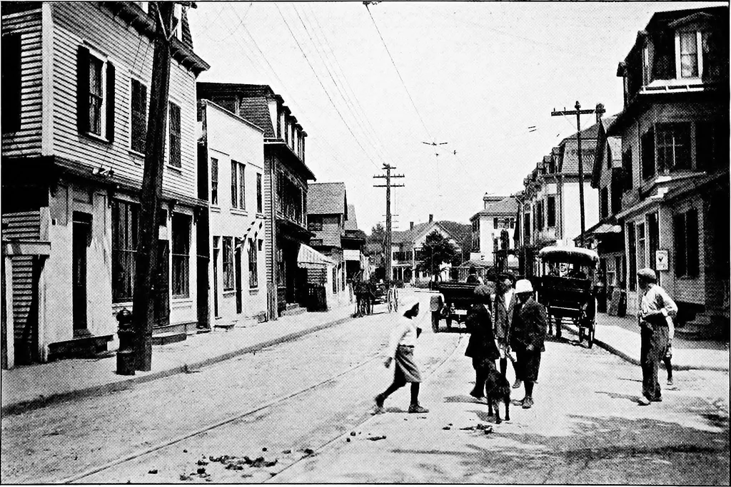 An illustration from Proposed improvements for Newport;, 1913, leaf 61