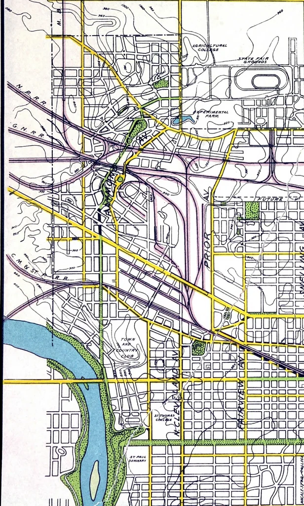 An illustration from Plan of Saint Paul, the capital city of Minnesota, 1922, leaf 92