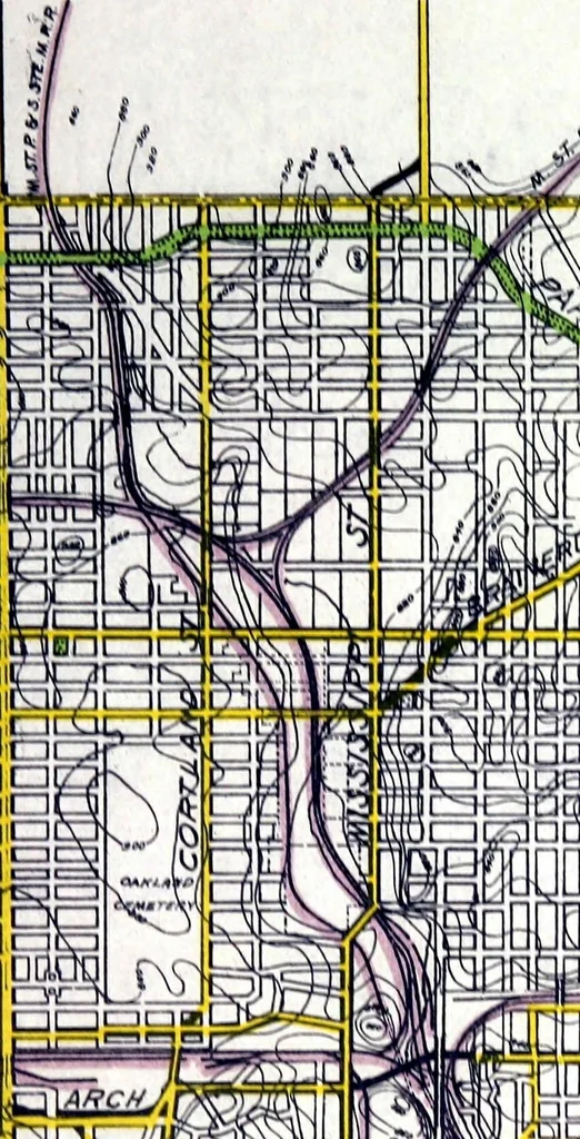 An illustration from Plan of Saint Paul, the capital city of Minnesota, 1922, leaf 93