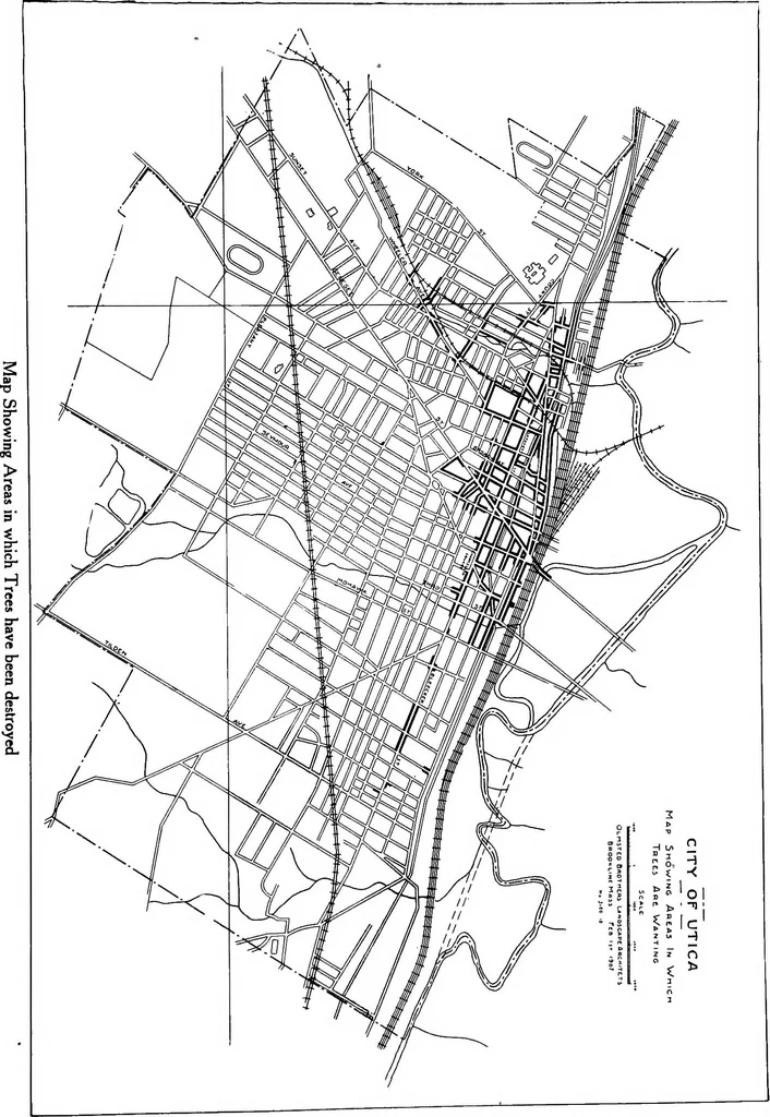 An illustration from Report of the Committee on Improving and Beautifying Utica of the Utica Chamber of Commerce, 1908, leaf 52