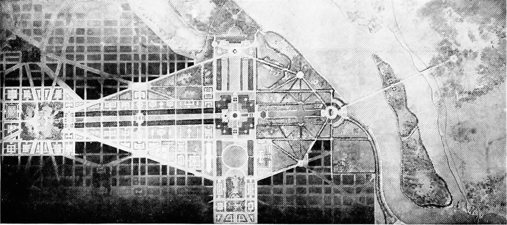 An illustration from The development of Washington with special reference to the Lincoln memorial, 1911, leaf 13