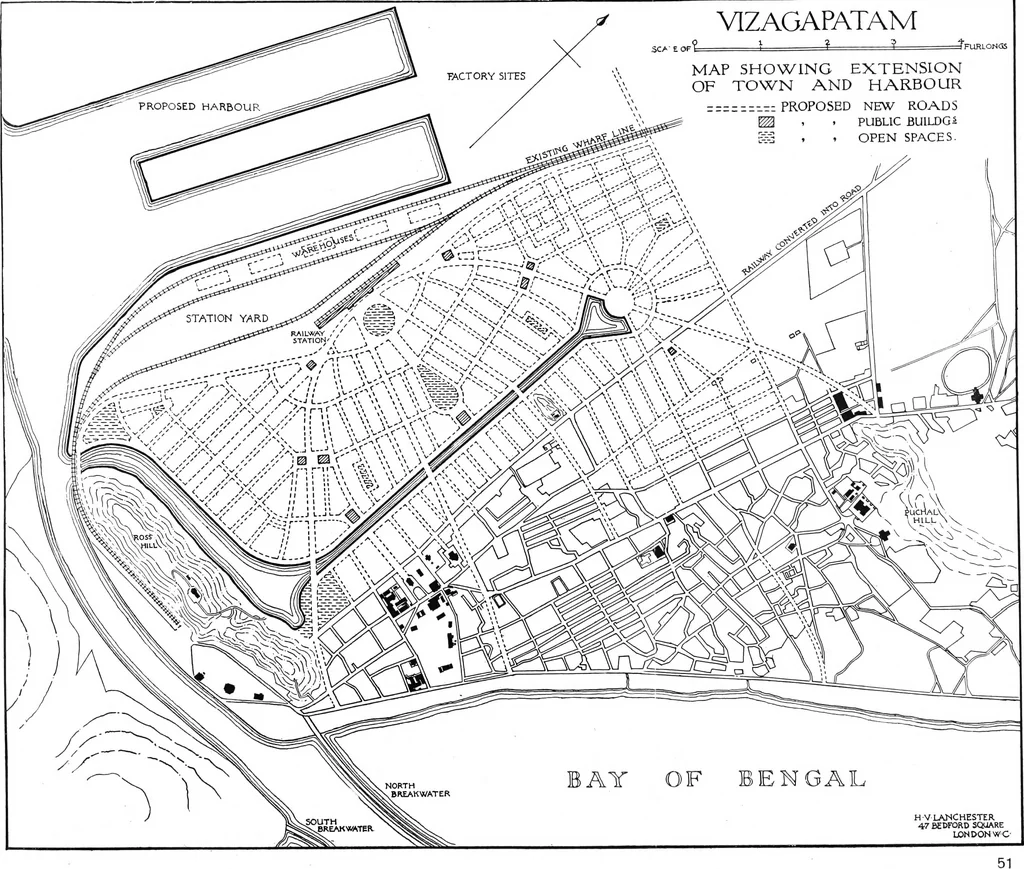 An illustration from Town planning in Madras : a review of the conditions and requirements of city improvement and development in the Madras Presidency, 1918, leaf 112