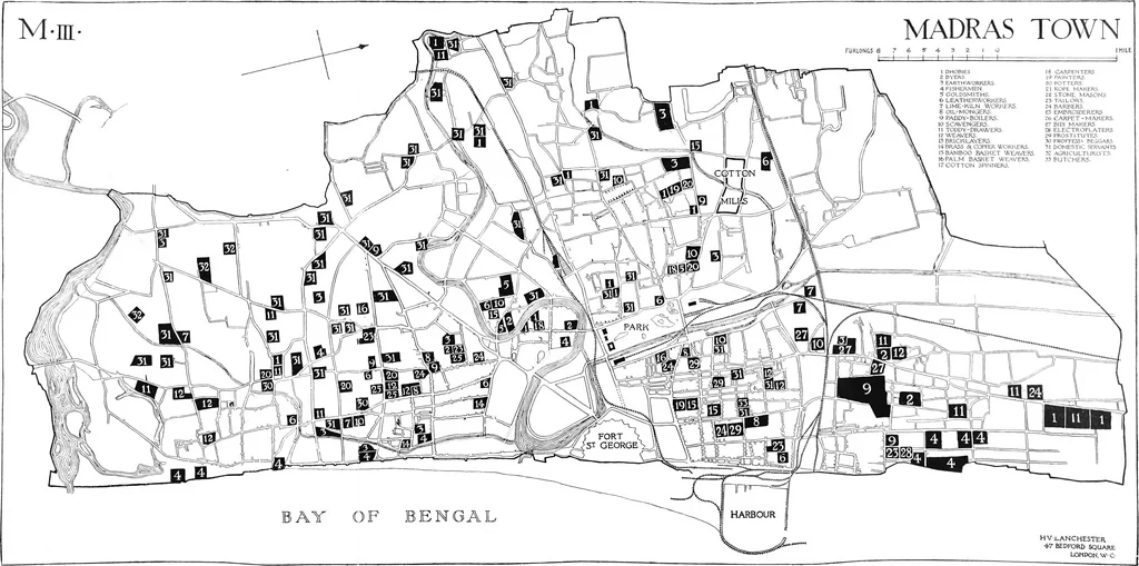An illustration from Town planning in Madras : a review of the conditions and requirements of city improvement and development in the Madras Presidency, 1918, leaf 115
