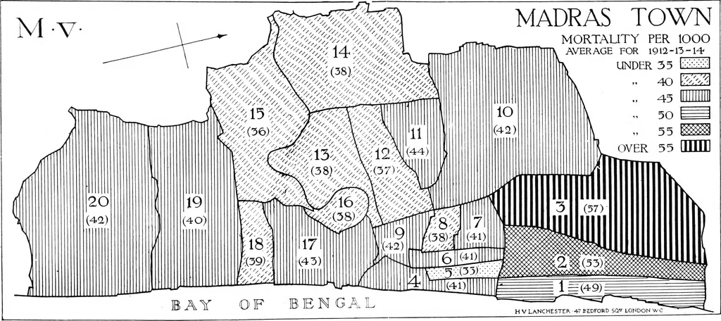 An illustration from Town planning in Madras : a review of the conditions and requirements of city improvement and development in the Madras Presidency, 1918, leaf 118