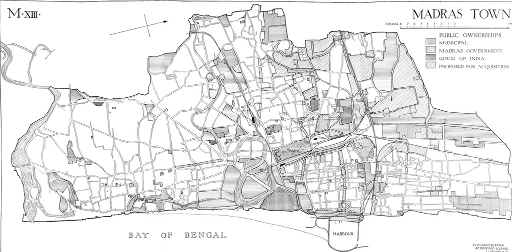 An illustration from Town planning in Madras : a review of the conditions and requirements of city improvement and development in the Madras Presidency, 1918, leaf 123
