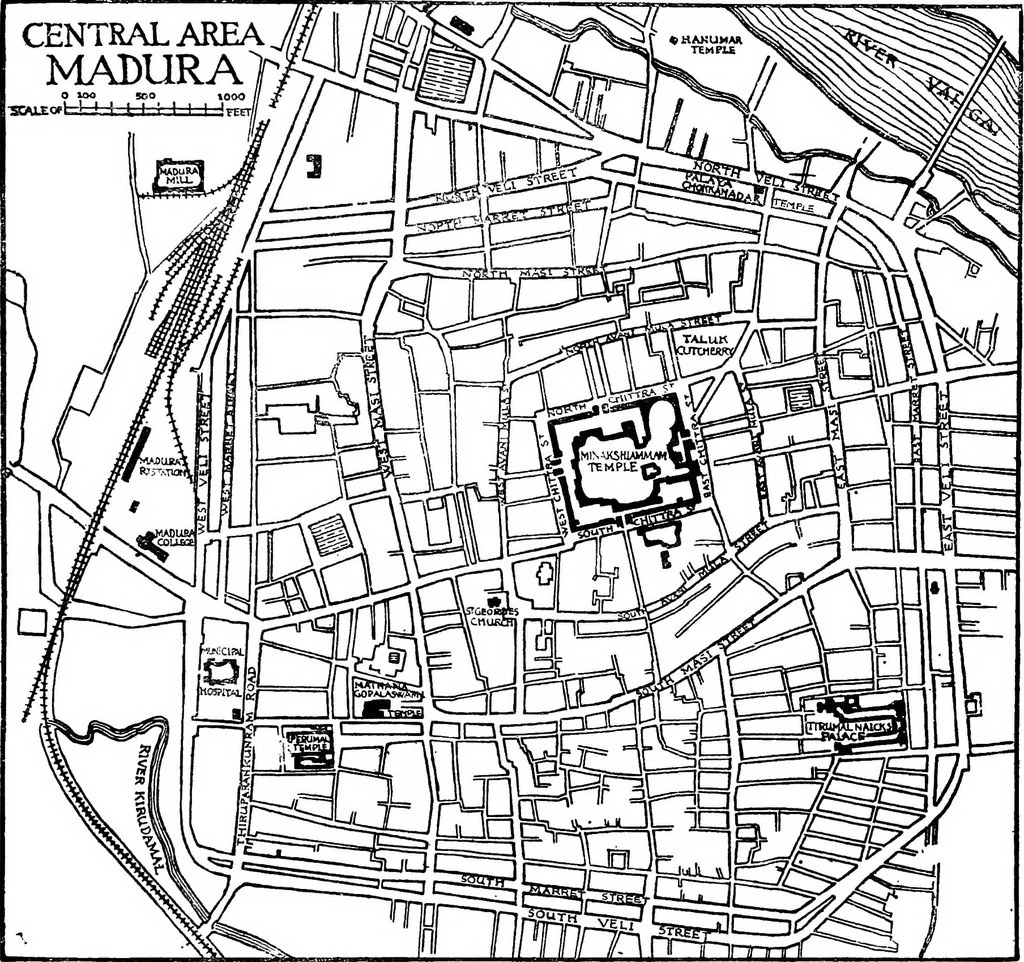 An illustration from Town planning in Madras : a review of the conditions and requirements of city improvement and development in the Madras Presidency, 1918, leaf 38