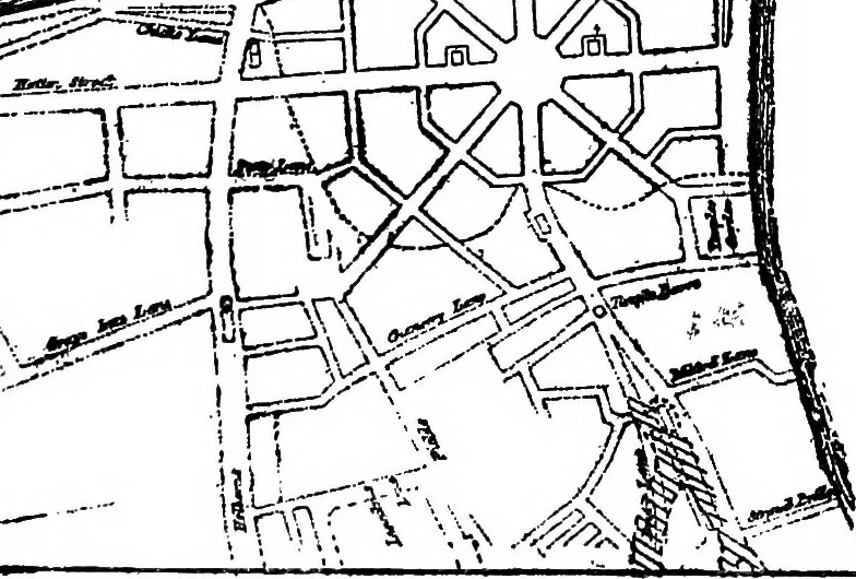 An illustration from Town planning in Madras : a review of the conditions and requirements of city improvement and development in the Madras Presidency, 1918, leaf 43