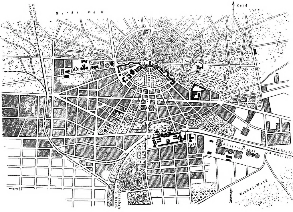 An illustration from Town planning in Madras : a review of the conditions and requirements of city improvement and development in the Madras Presidency, 1918, leaf 46