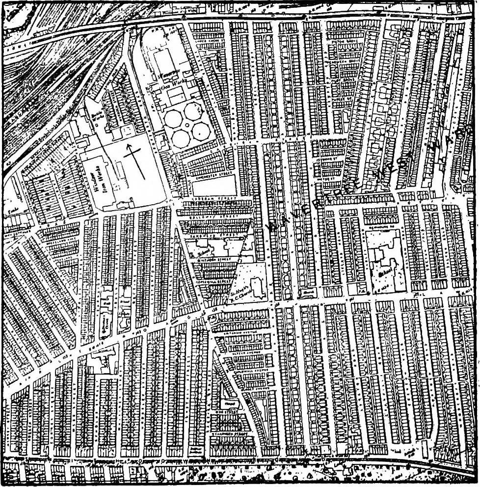 An illustration from Town planning in Madras : a review of the conditions and requirements of city improvement and development in the Madras Presidency, 1918, leaf 48