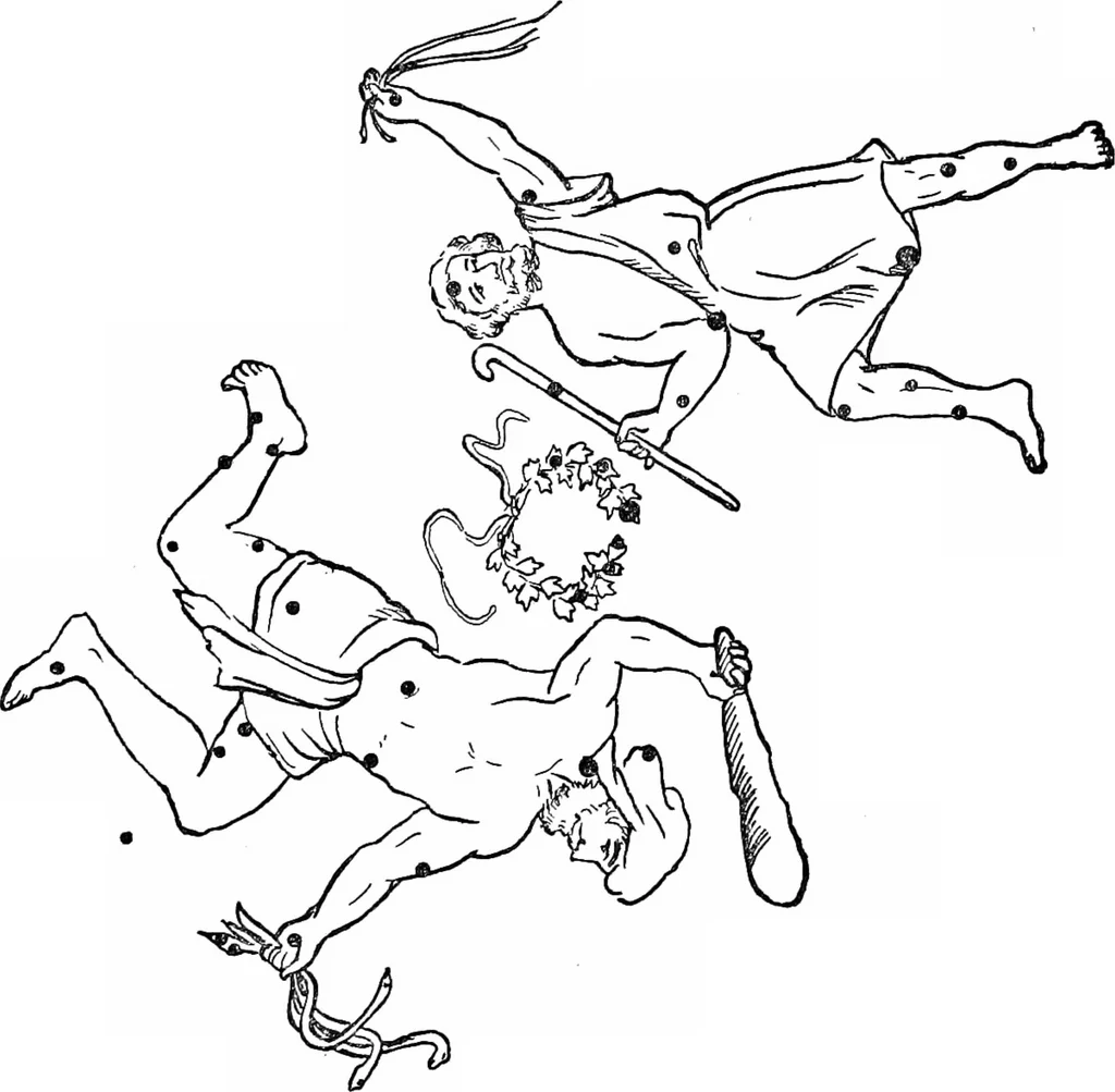 An illustration from The stars and their stories; a book for young people, 1913, leaf 180