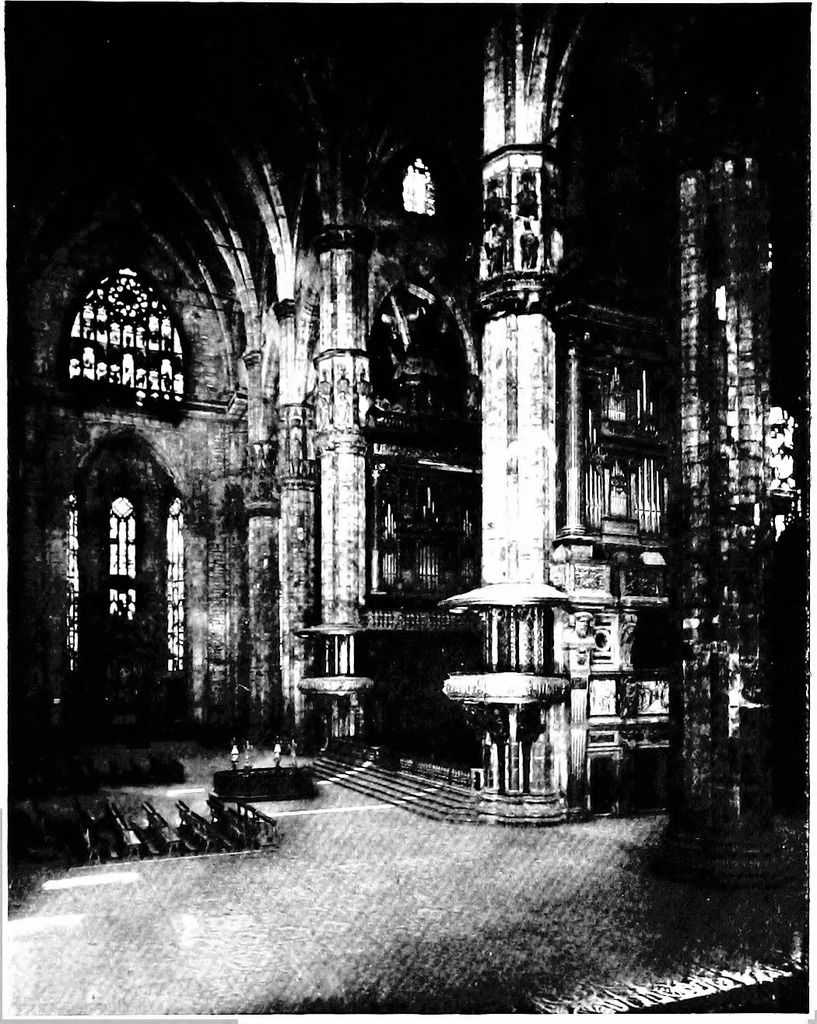 An illustration from A stained glass tour in Italy, 1913, leaf 243
