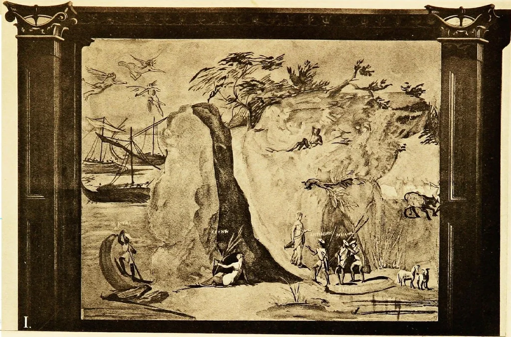 An illustration from Myths of the Odyssey in art and literature, 1882, leaf 120