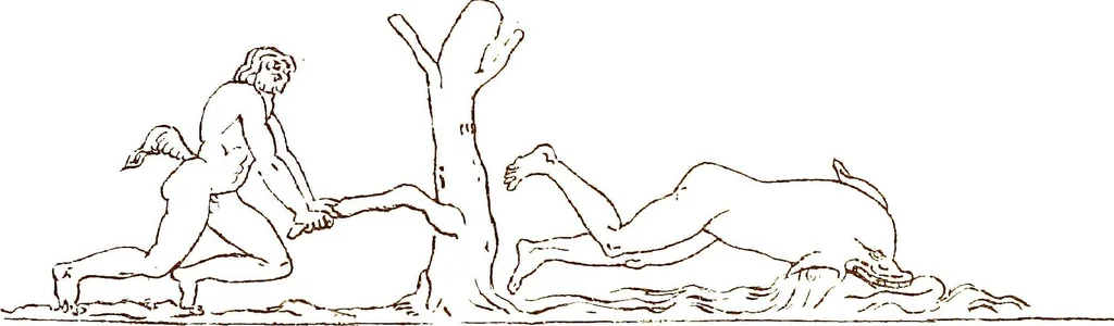 An illustration from Myths of the Odyssey in art and literature, 1882, leaf 156