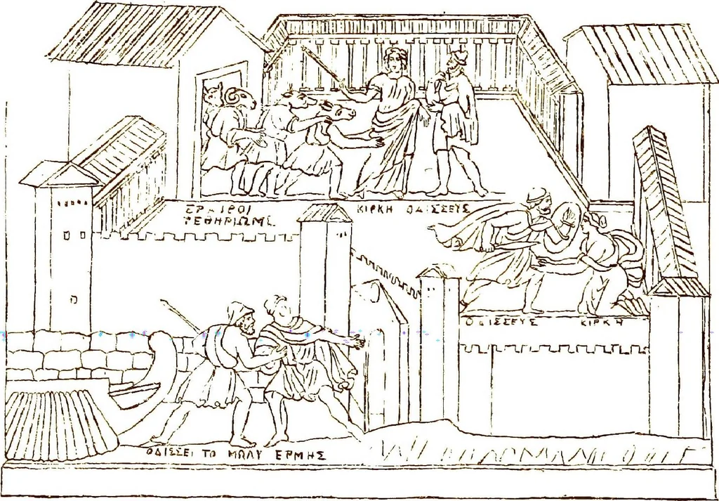 An illustration from Myths of the Odyssey in art and literature, 1882, leaf 180