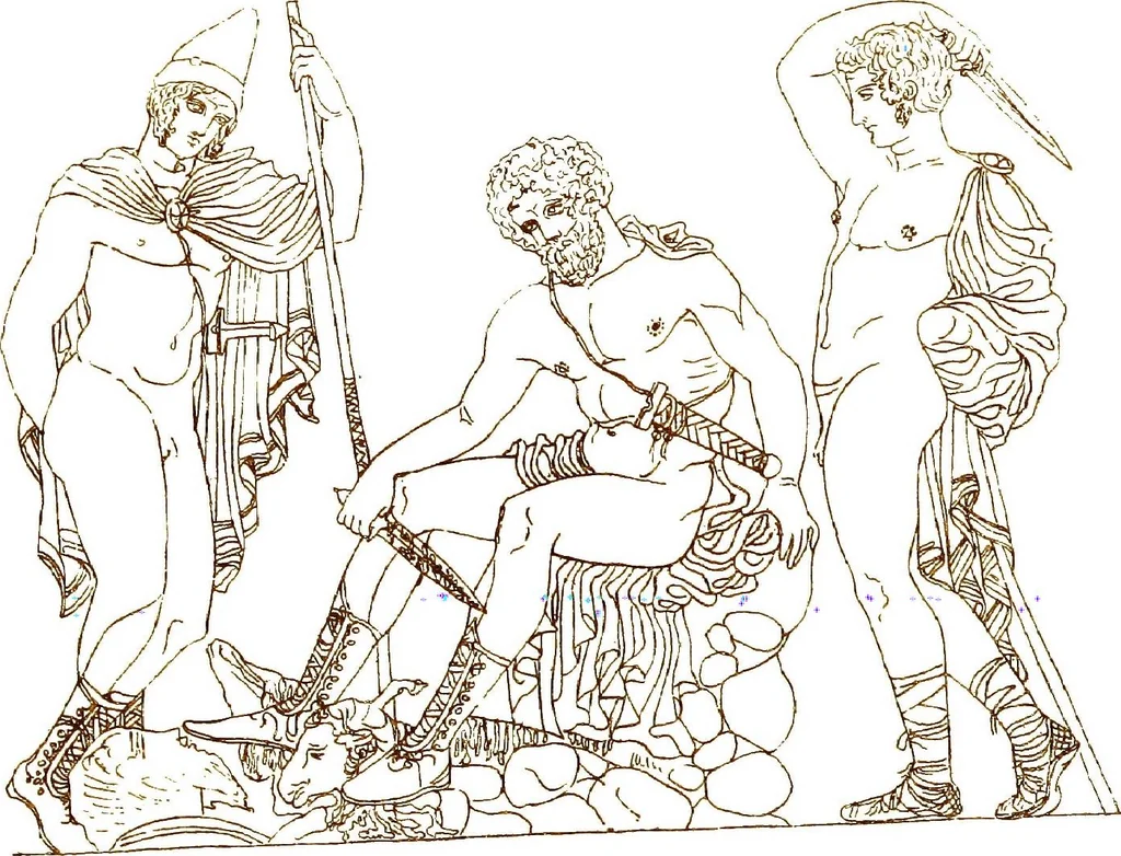 An illustration from Myths of the Odyssey in art and literature, 1882, leaf 212