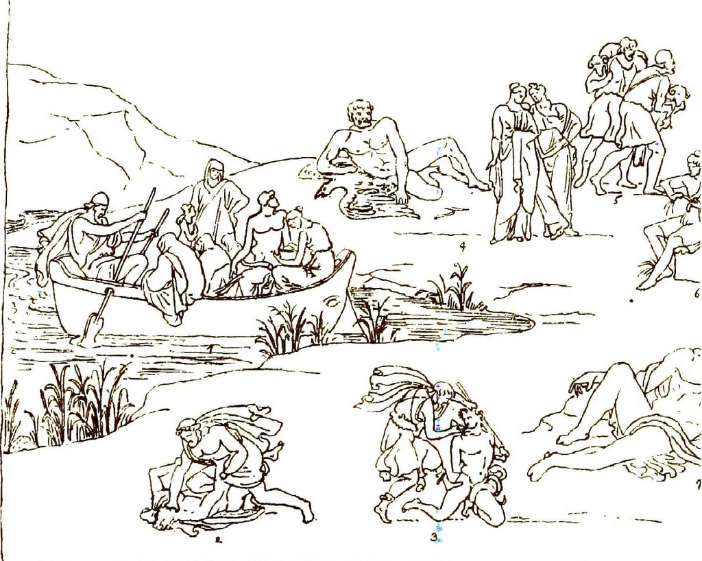 An illustration from Myths of the Odyssey in art and literature, 1882, leaf 244