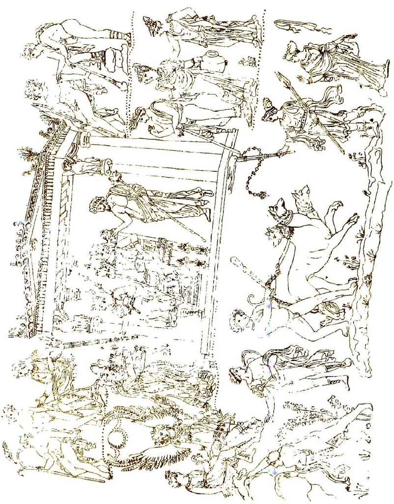 An illustration from Myths of the Odyssey in art and literature, 1882, leaf 260