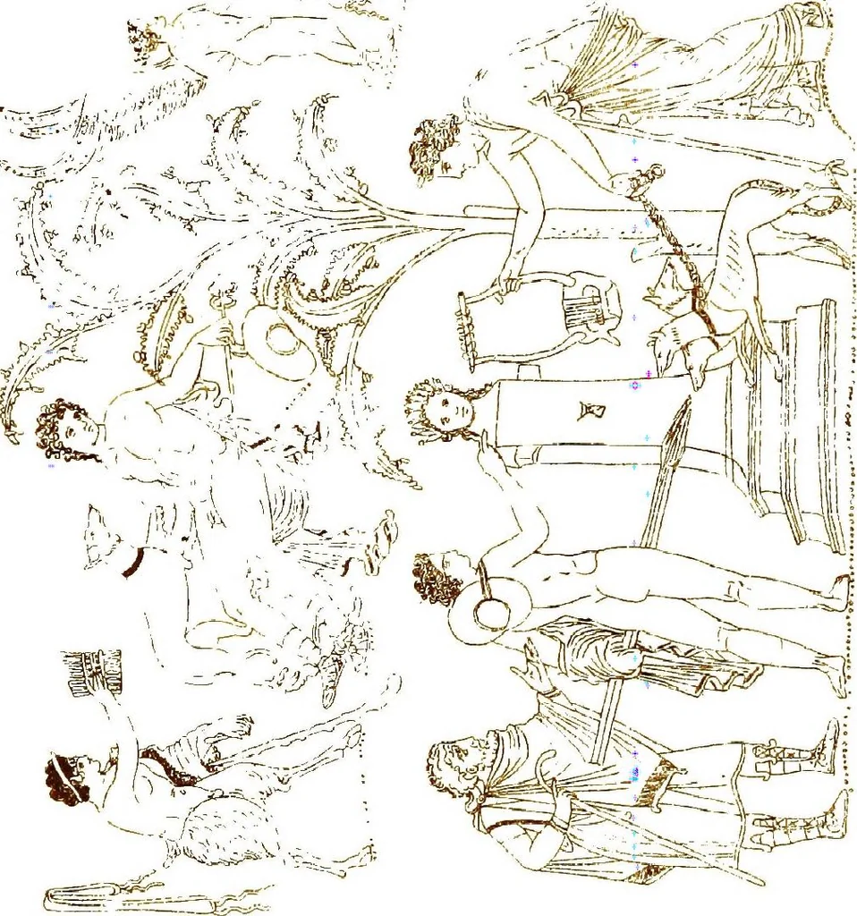 An illustration from Myths of the Odyssey in art and literature, 1882, leaf 268