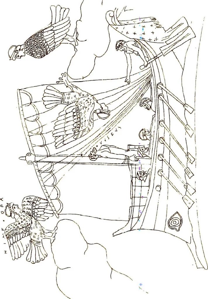 An illustration from Myths of the Odyssey in art and literature, 1882, leaf 284