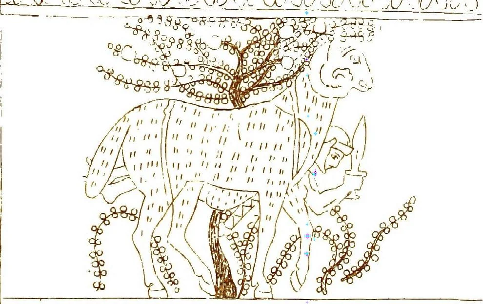 An illustration from Myths of the Odyssey in art and literature, 1882, leaf 62