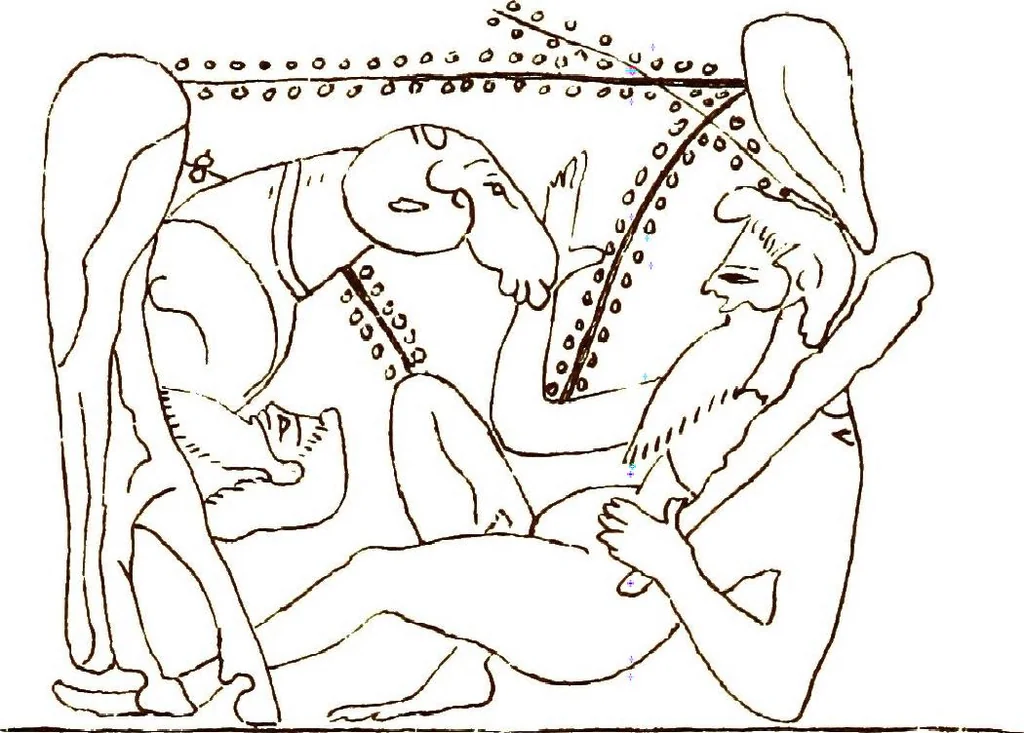 An illustration from Myths of the Odyssey in art and literature, 1882, leaf 68