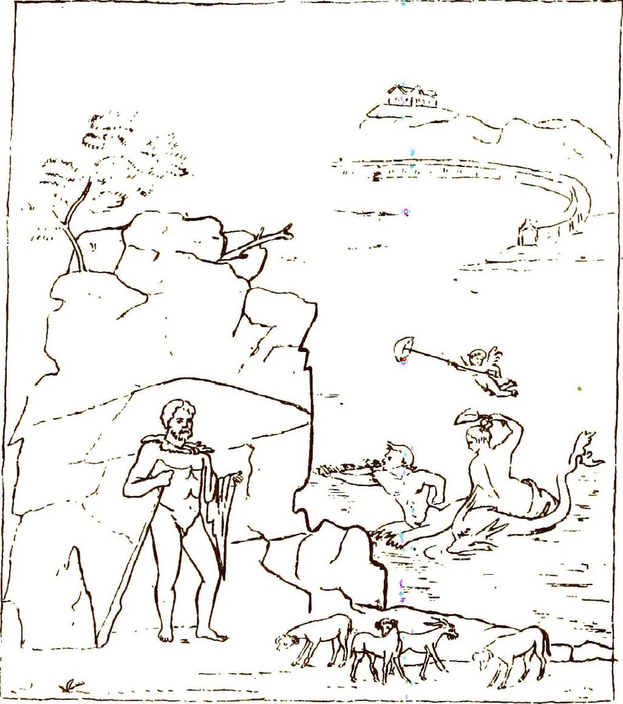 An illustration from Myths of the Odyssey in art and literature, 1882, leaf 96