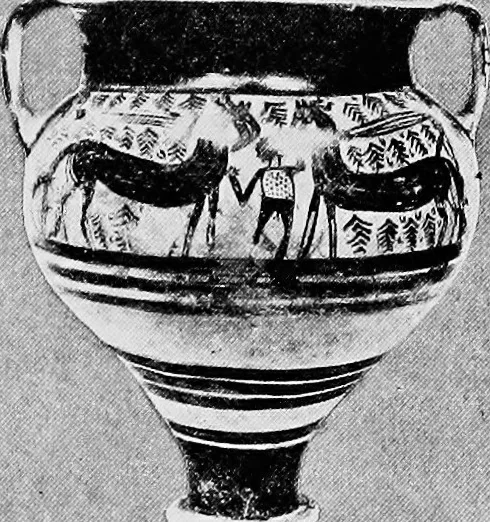 An illustration from Ancient Greece; a sketch of its art, literature & philosophy viewed in connexion with its external history from earliest times to the age of Alexander the Great, 1913, leaf 118