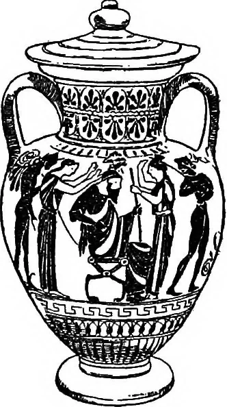 An illustration from Ancient Greece; a sketch of its art, literature & philosophy viewed in connexion with its external history from earliest times to the age of Alexander the Great, 1913, leaf 12
