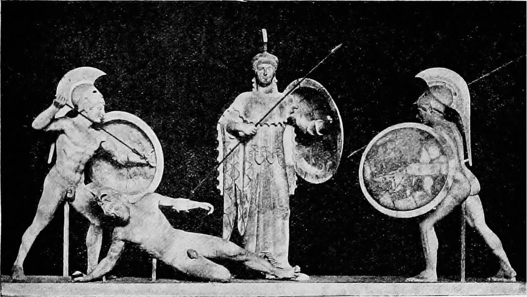 An illustration from Ancient Greece; a sketch of its art, literature & philosophy viewed in connexion with its external history from earliest times to the age of Alexander the Great, 1913, leaf 337