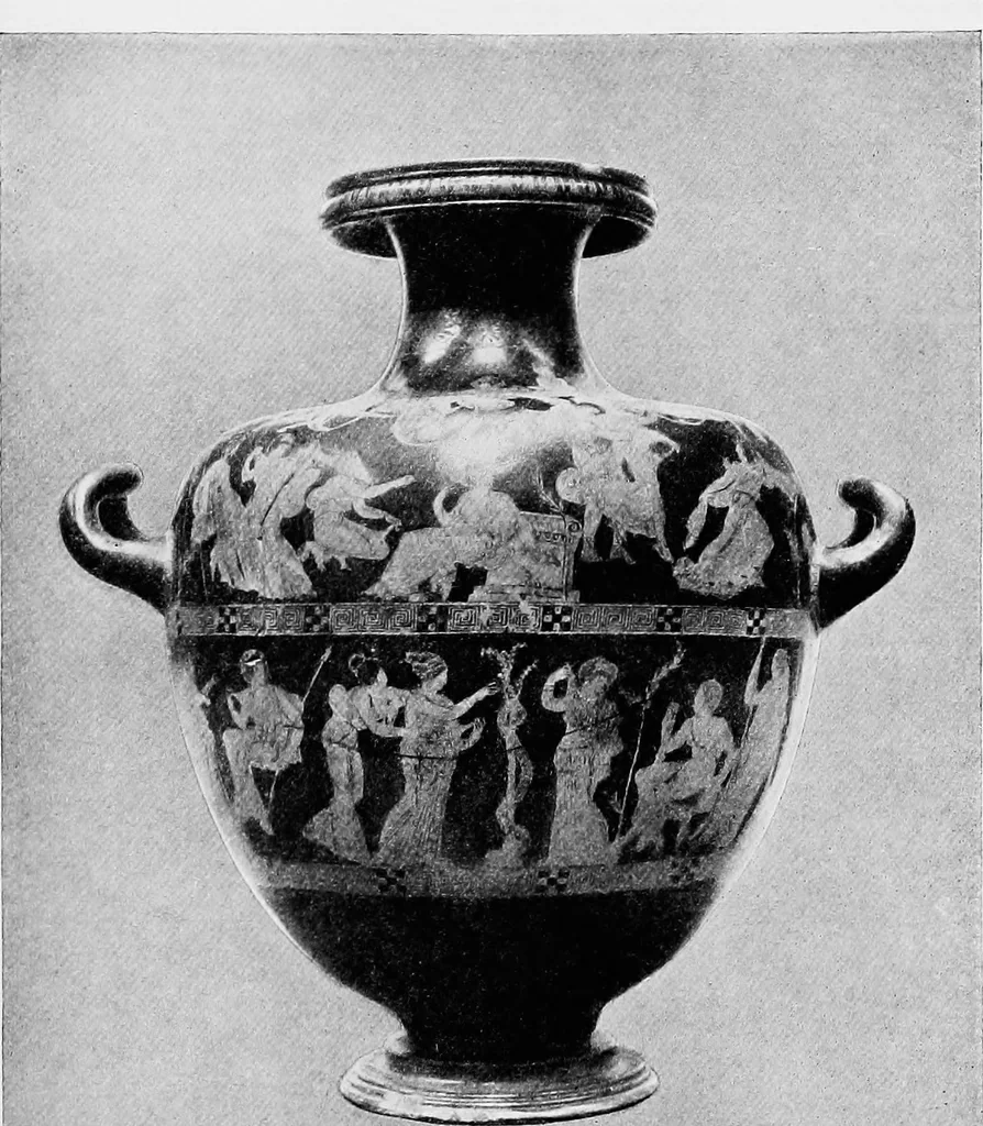 An illustration from Ancient Greece; a sketch of its art, literature & philosophy viewed in connexion with its external history from earliest times to the age of Alexander the Great, 1913, leaf 463