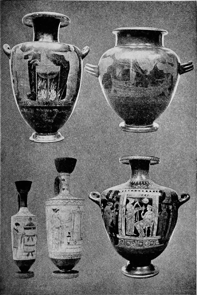 An illustration from Ancient Greece; a sketch of its art, literature & philosophy viewed in connexion with its external history from earliest times to the age of Alexander the Great, 1913, leaf 689