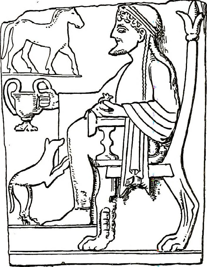 An illustration from A catalogue of the Sparta Museum, 1906, leaf 118