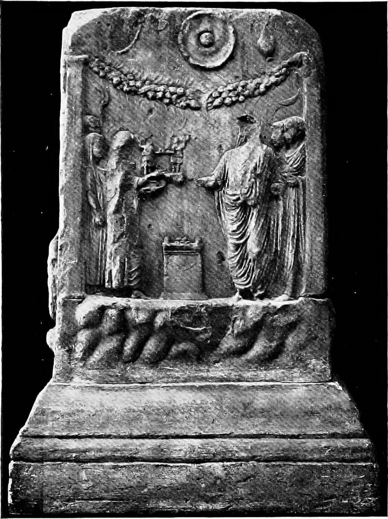 An illustration from Apotheosis and after life : three lectures on certain phases of art and religion in the Roman Empire, 1915, leaf 106