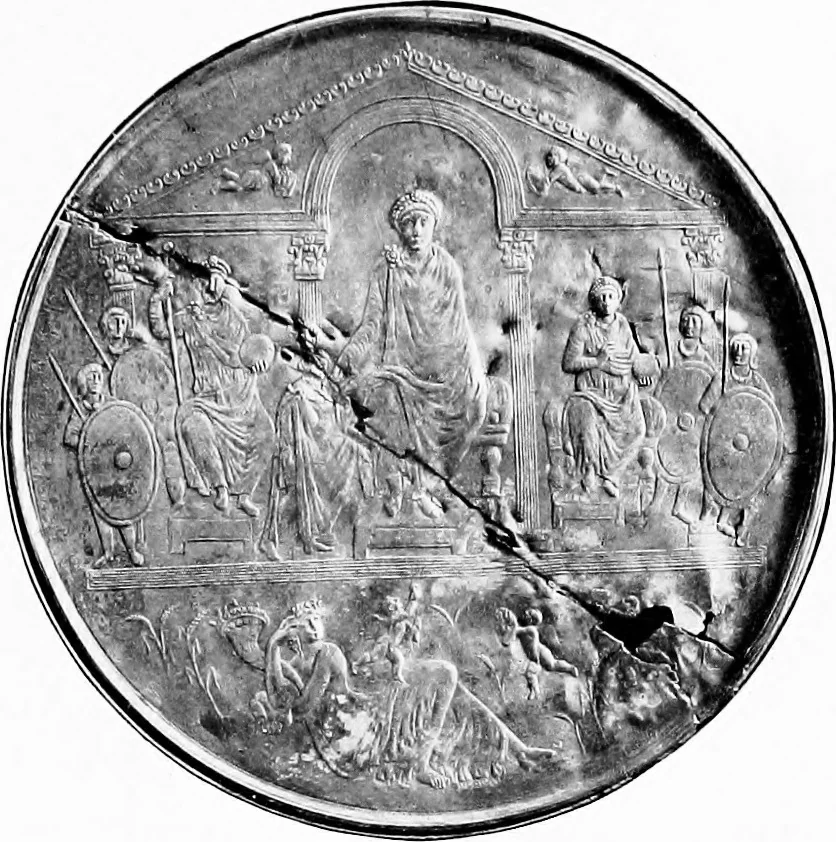 An illustration from Apotheosis and after life : three lectures on certain phases of art and religion in the Roman Empire, 1915, leaf 156