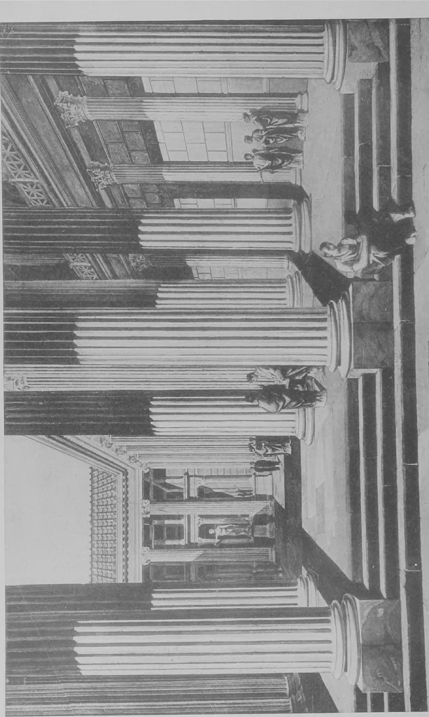 An illustration from Pompei past and present; its principal monuments as they are and as they used to be, reproduced and restored from photographs and original sketches, 1905, leaf 13
