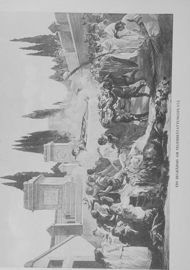An illustration from Pompei past and present; its principal monuments as they are and as they used to be, reproduced and restored from photographs and original sketches, 1905, leaf 39