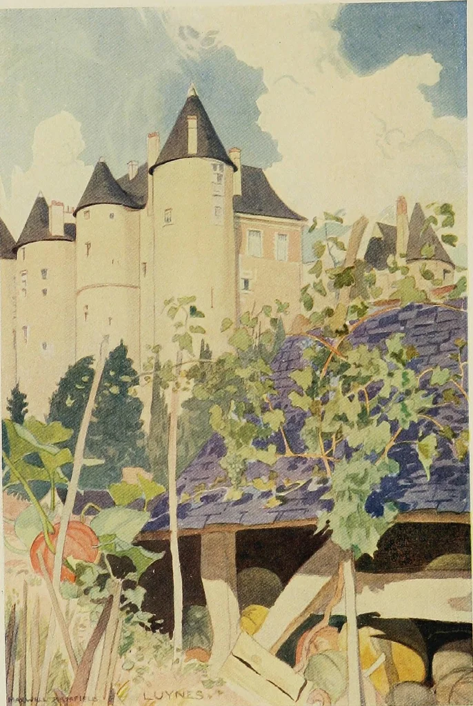 An illustration from A summer in Touraine;, 1909, leaf 6
