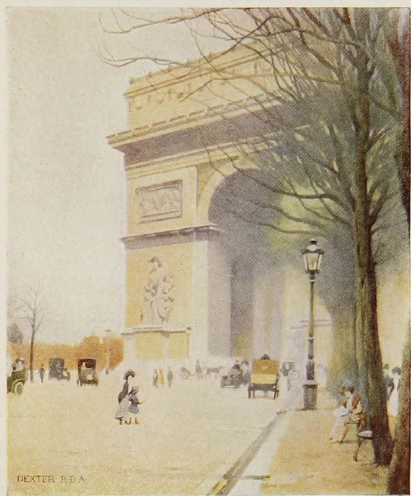 An illustration from A wanderer in Paris, 1921, leaf 114